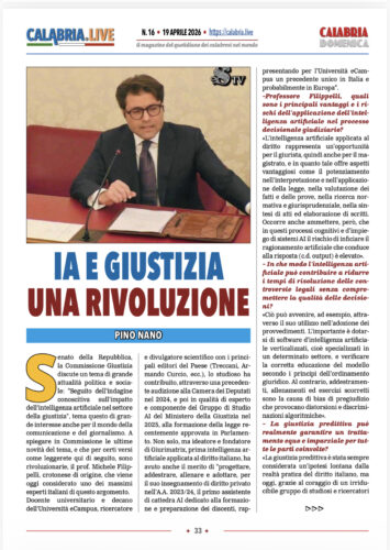 IA E GIUSTIZIA UNA RIVOLUZIONE