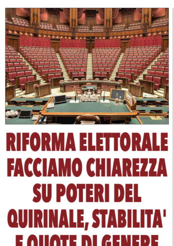 MARILINA INTRIERI RIFORMA ELETTORALE